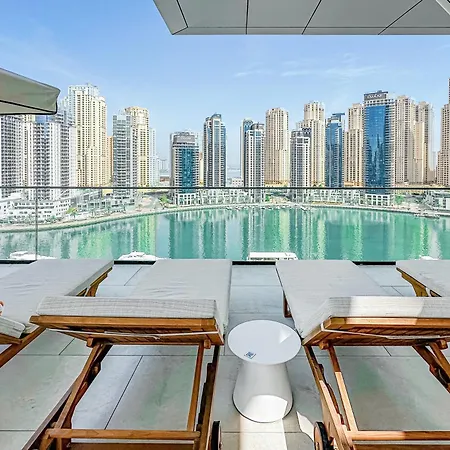 Modern 2Br High Floor Haven In Vida Dubai Marina Apartment Exterior photo